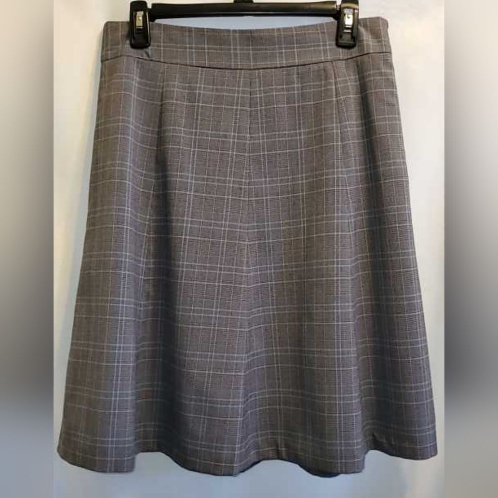 Covington Gray A-Line Midi Skirt Size - 10
